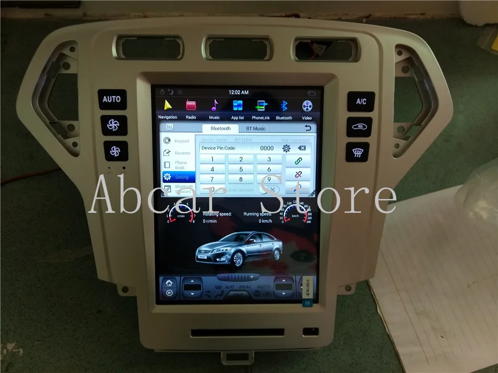 10,4 ''Tesla стиль Android 8,1 автомобильный dvd-плеер gps навигация для Ford Fusion Mondeo 2007- головное устройство стерео px6 carplay радио