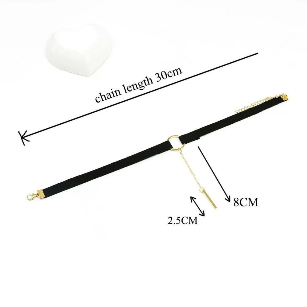 Женский набор из 8 предметов ZOEBER Готический кожаный чокер с татуировками колье