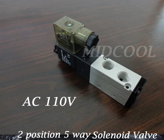 Valvula 4V110-06(M5) G1/8 12v бутиковый пневматический Соленоидный клапан 5-позиционный