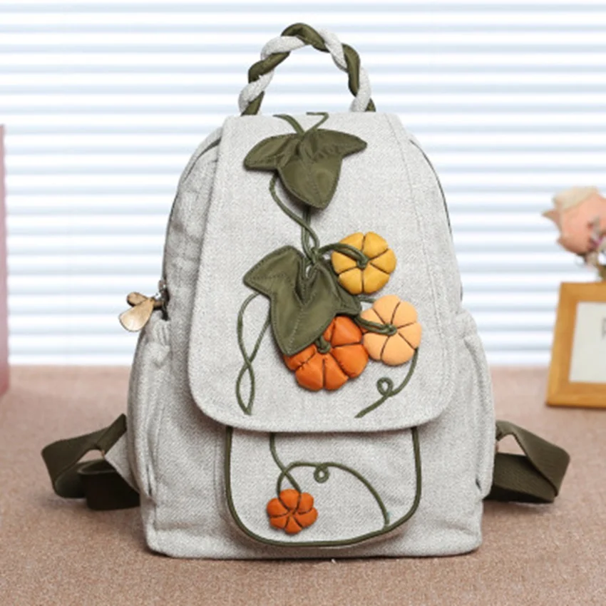 Китайский национальный ветер ручной работы Тыква хлопок и лен смешанные ткани