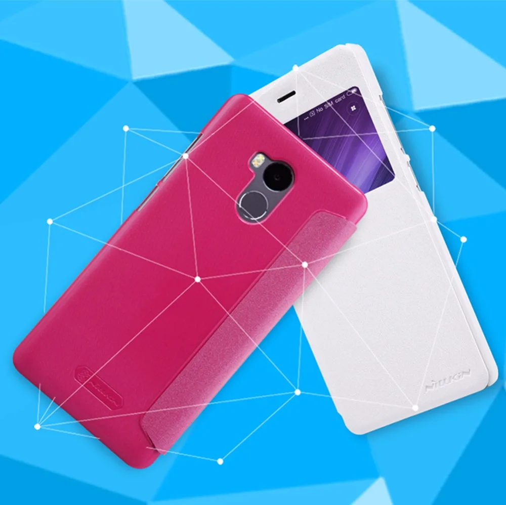10 шт./лот оптовая продажа Nillkin Sparkle Leather Case для Xiaomi Redmi 4 Pro 5.0 дюймов жемчужный