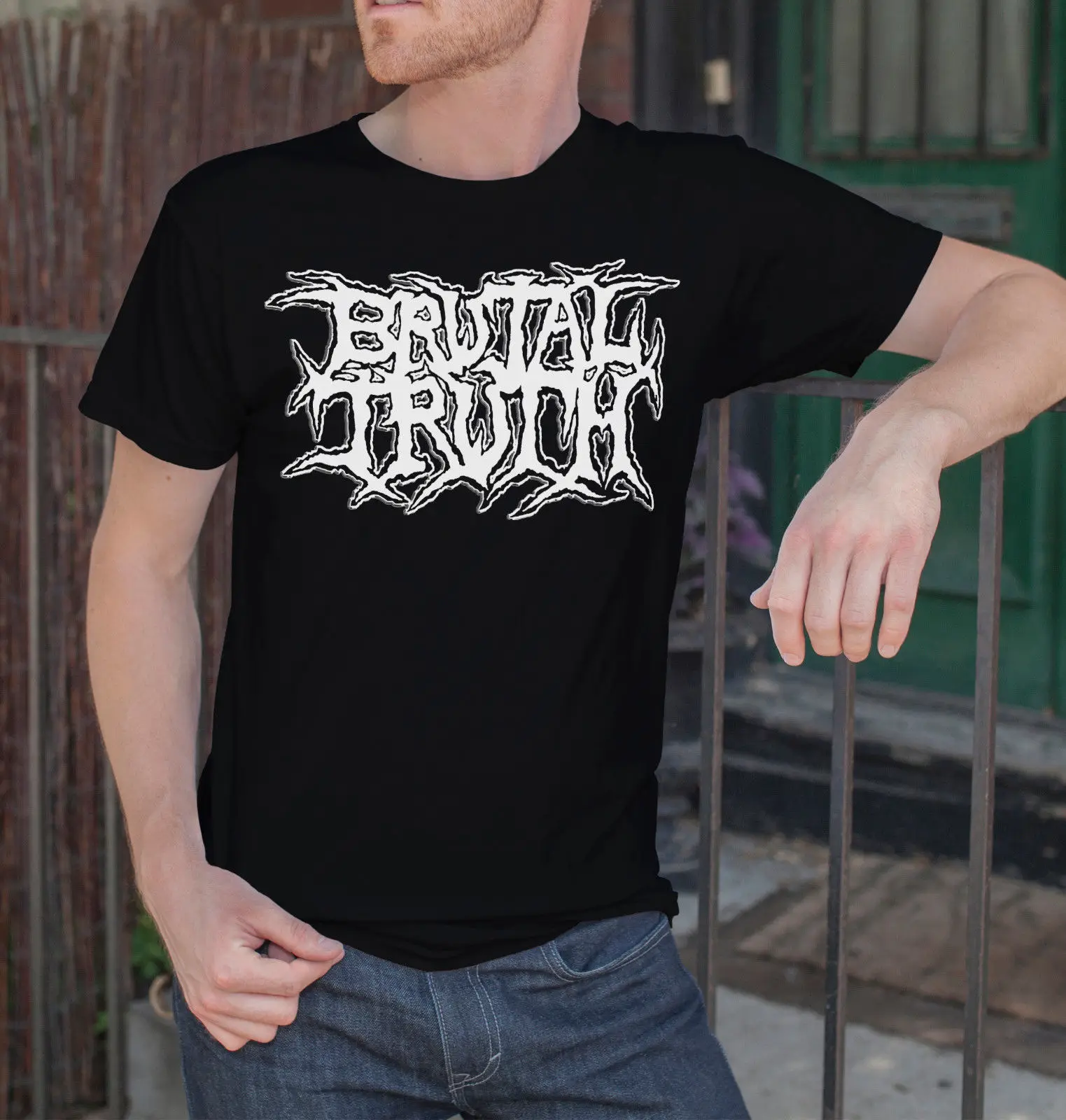 Брутальная истина Мужская черная футболка с надписью DEATH GRINDCORE Band Fan размер S 3XL