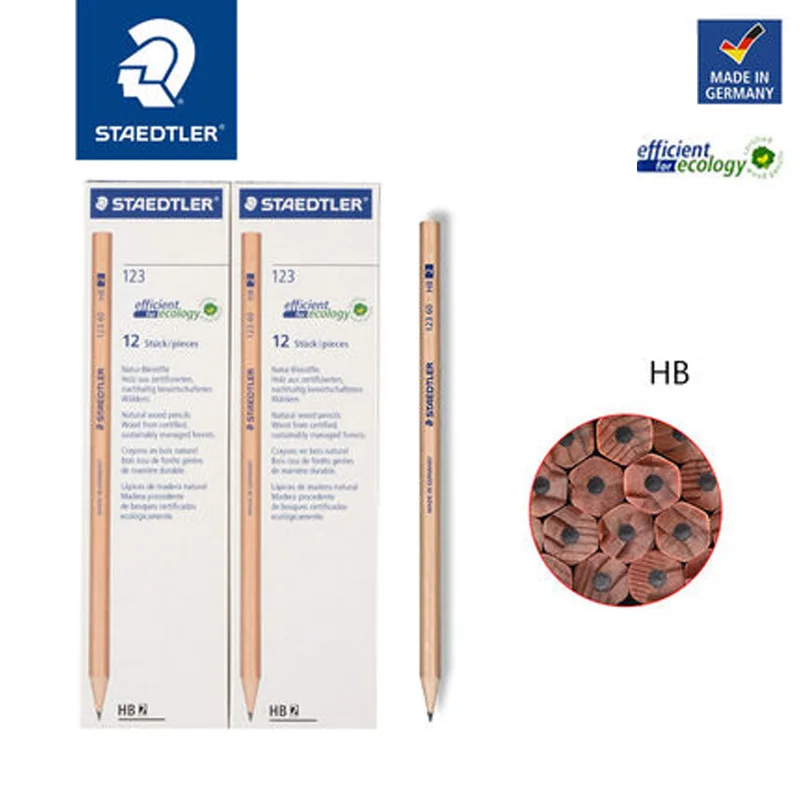Карандаши для рисования STAEDTLER 123 60 стандартные карандаши HB 12 шт. | Канцтовары офиса