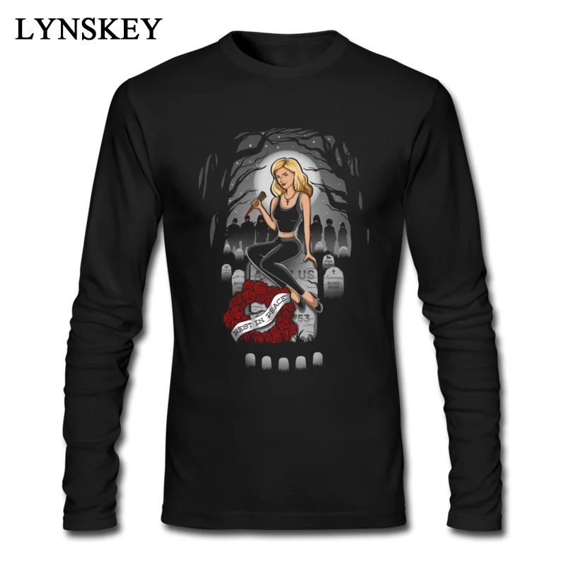 Buffy Черная Мужская футболка с черепом вечерние футболки металлическим ремешком