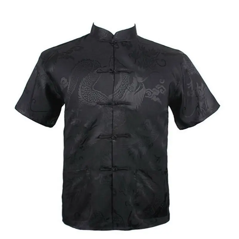 Мужская рубашка с коротким рукавом в китайском стиле|sleeve shirt|sleeved bibshirt shoes |
