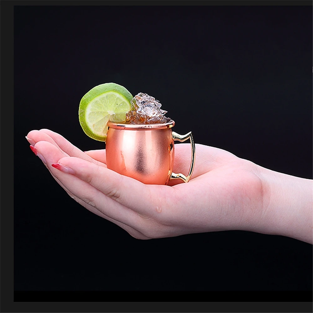 2 унций чашки кружки для московского Мула мини Caneca МОСКВА Mule Кубок чистый Медь