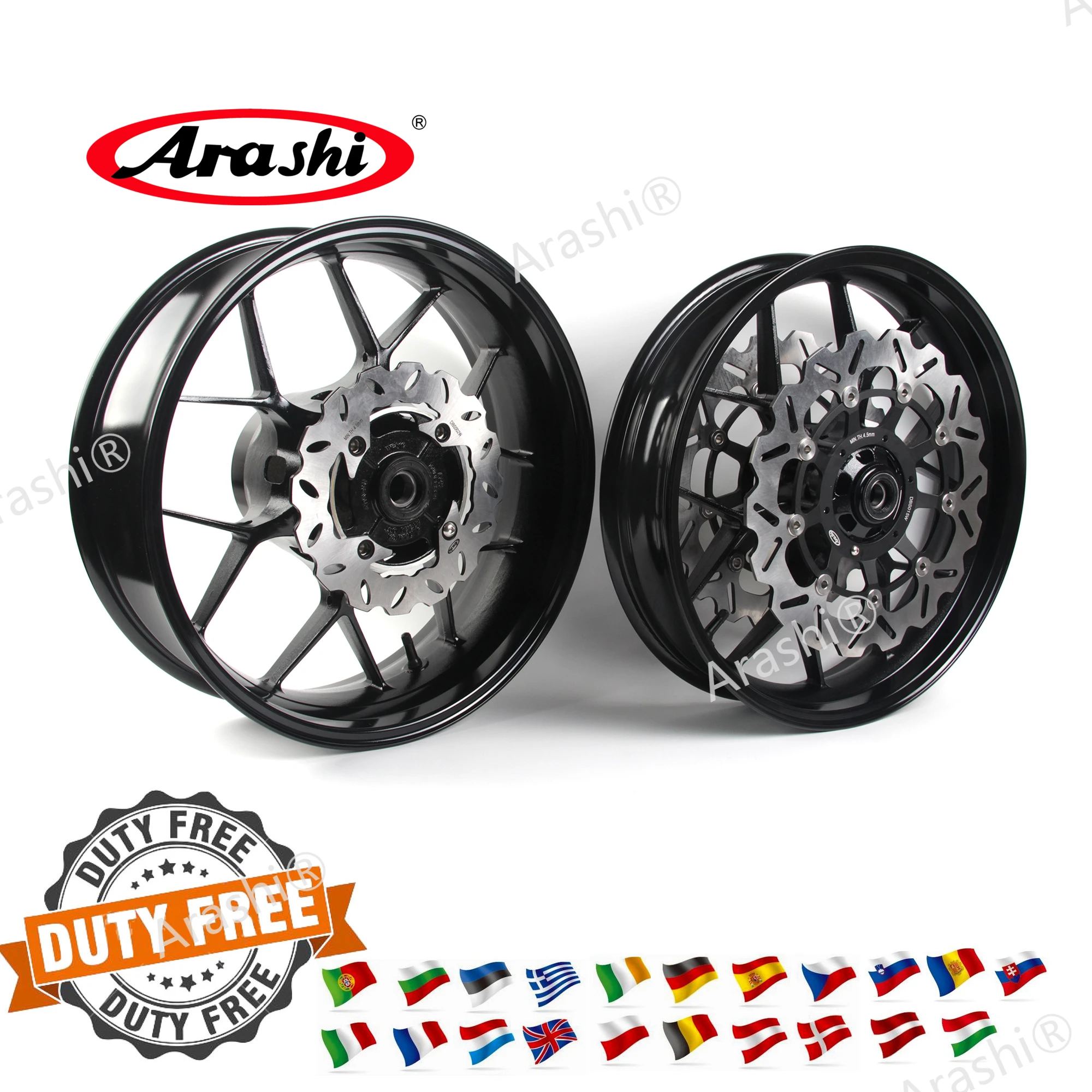 

Arashi Wheel For HONDA CBR600RR 2007-2017 Front Rear Wheel Rim Brake Disc Rotors CBR600 CBR 600 RR 2012 2013 2014 2015 2016 2017