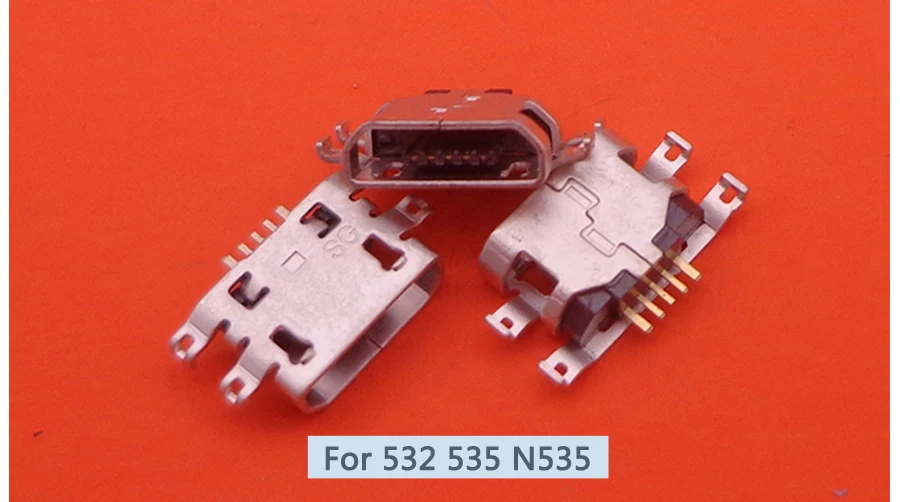 2 шт. микро-Разъем питания с портом USB Jack зарядная док-станция с подставкой и отделениями для карт для Nokia Lumia N8 86 96 97 720 820 822 800 900 920 929 930 1520 532
