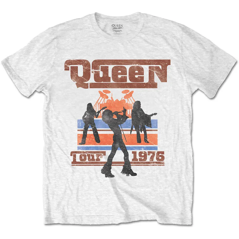 Футболка Queen Live Tour Freddie Mercury Rock Official Uomo Maglietta мужские футболки унисекс модные Swag в