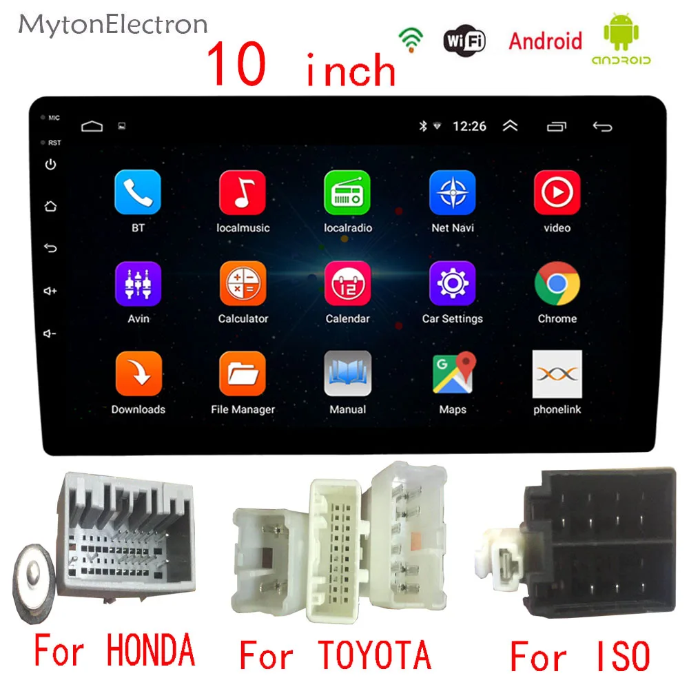 Автомобильный радиоприемник на Android 10 1 дюйма GPS навигация Авторадио