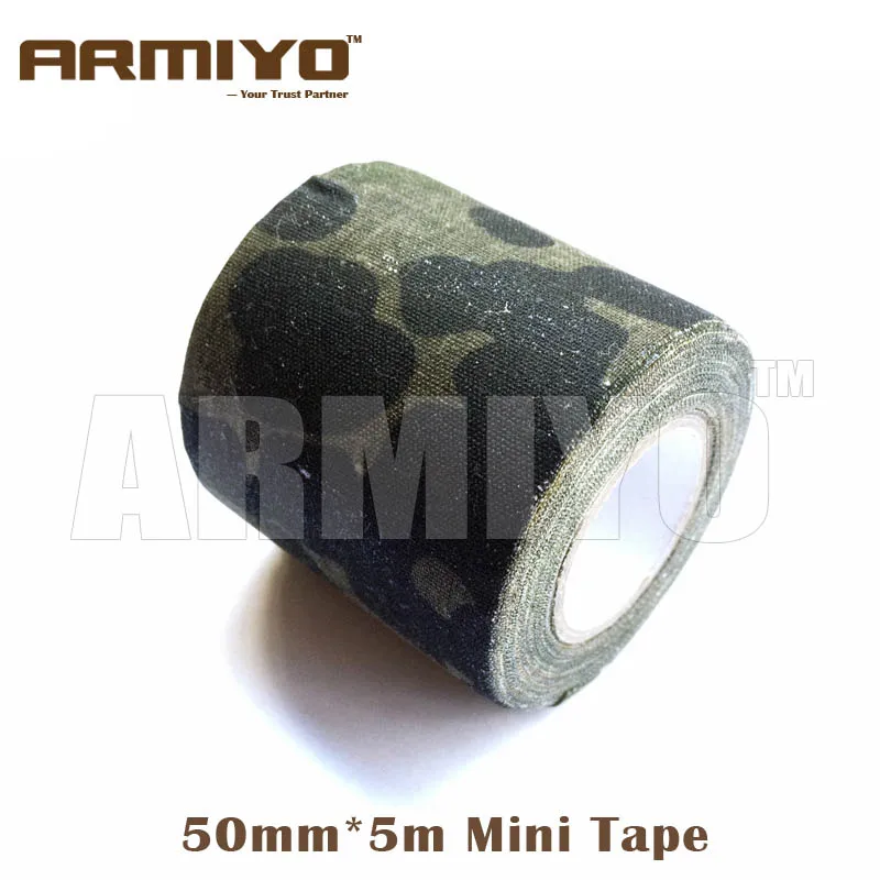 Armiyo Mini 50 мм* 5 м Охотничьи аксессуары Камуфляжная Лента тканевая водостойкая Изолированная лесная бионическая CP ACU Jungle 5 цветов