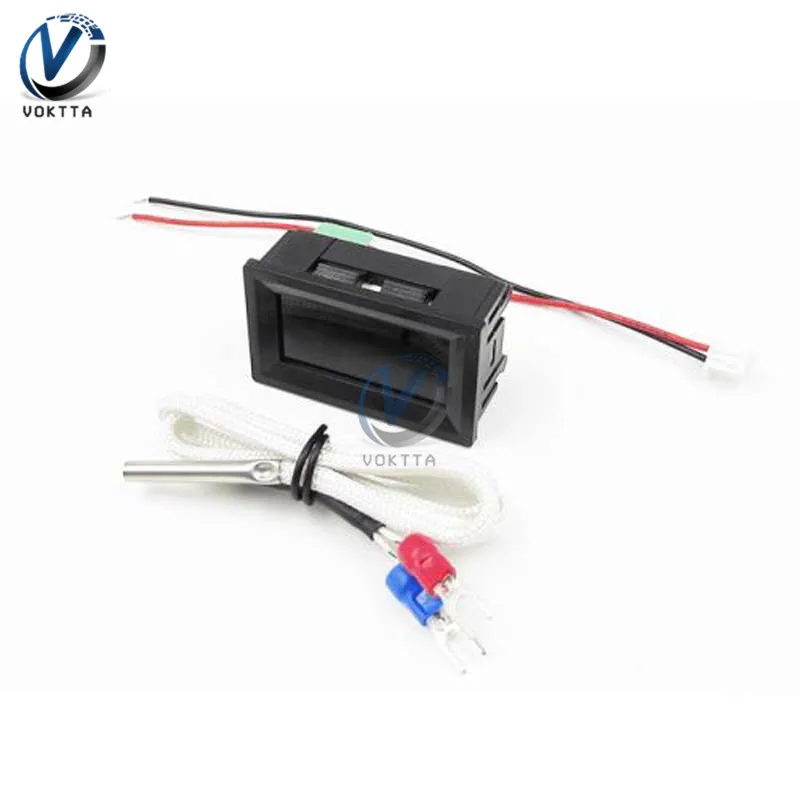 

B310 12V Thermometer Temperature Meter Termometro Thermocouple Teste Temperature Controller Digital Display Blue/Green/Red