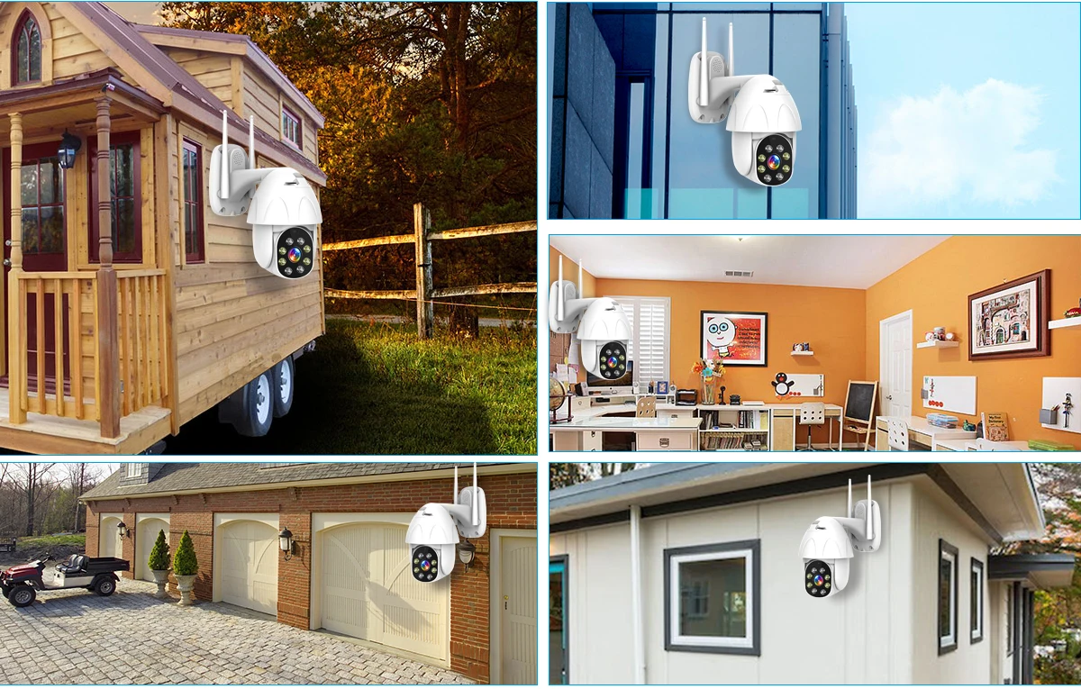 1080P PTZ wifi камера 2MP автоматическое отслеживание Водонепроницаемая CCTV Домашняя безопасность ip-камера 4.0X цифровой зум скорость купольная Беспроводная ip-камера