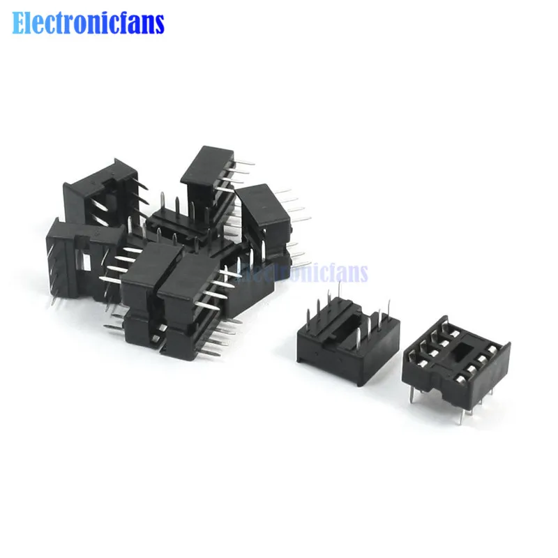 20 шт 2 54 мм 8 Pin DIP 8DIP IC АДАПТЕР гнезд Тип припоя|Интегральные схемы| |