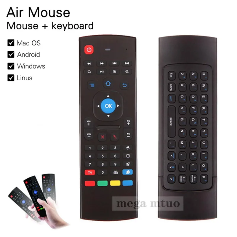MX3 A Air mouse мини беспроводная клавиатура умный пульт дистанционного управления 2 4G