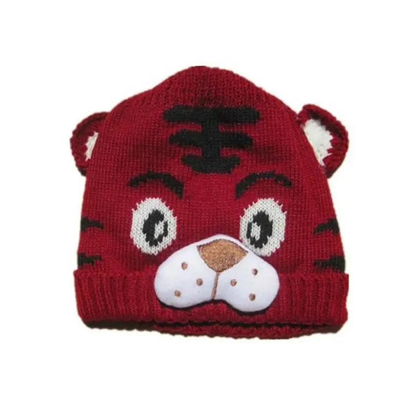 6 colors Babies Winter Beanie Hat Baby Girls Boys Kids Toddlers Tiger Tail Crochet Knit Cap 1-4T | Детская одежда и обувь