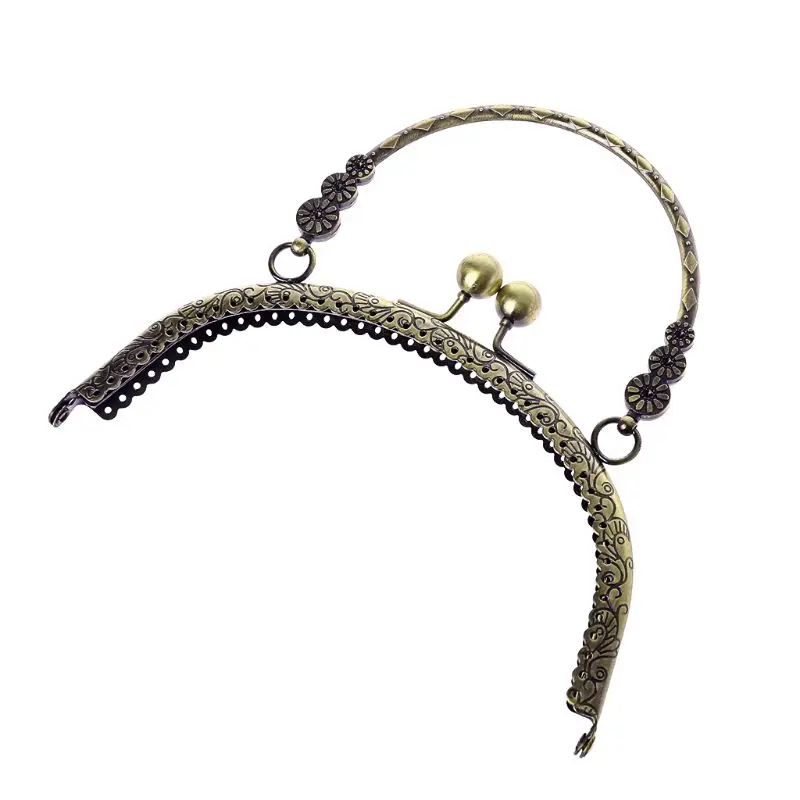 1 шт. металлическая рамка застежка поцелуй ручка свод для сумок и кошельков