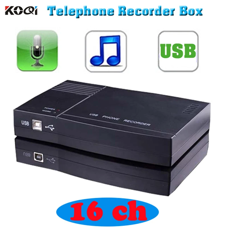 Рекордер телефона 16 каналов рекордер мобильного USB телефон REC монитор usb|landline
