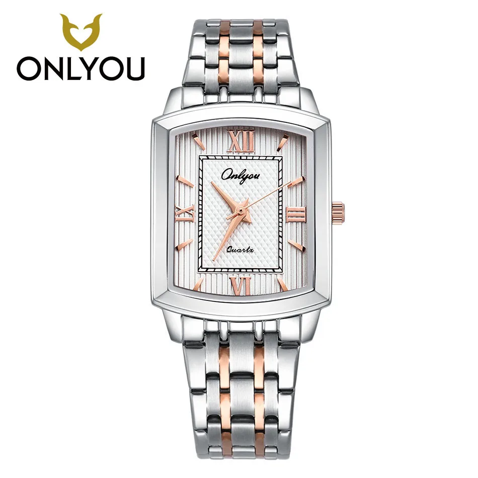 Мужские часы от ведущего бренда роскошные Квадратные Серебряные со стальным