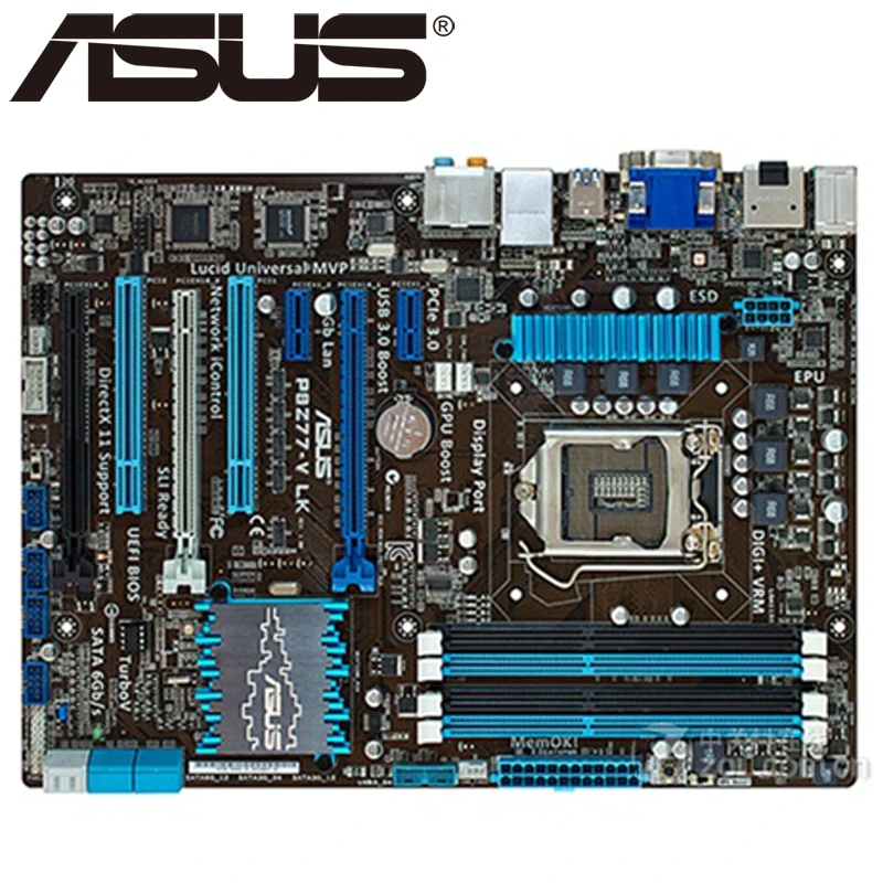 Настольная Материнская плата Asus P8Z77 V LK Z77 Socket LGA 1155 i3 i5 i7 DDR3 32 Гб ATX UEFI BIOS