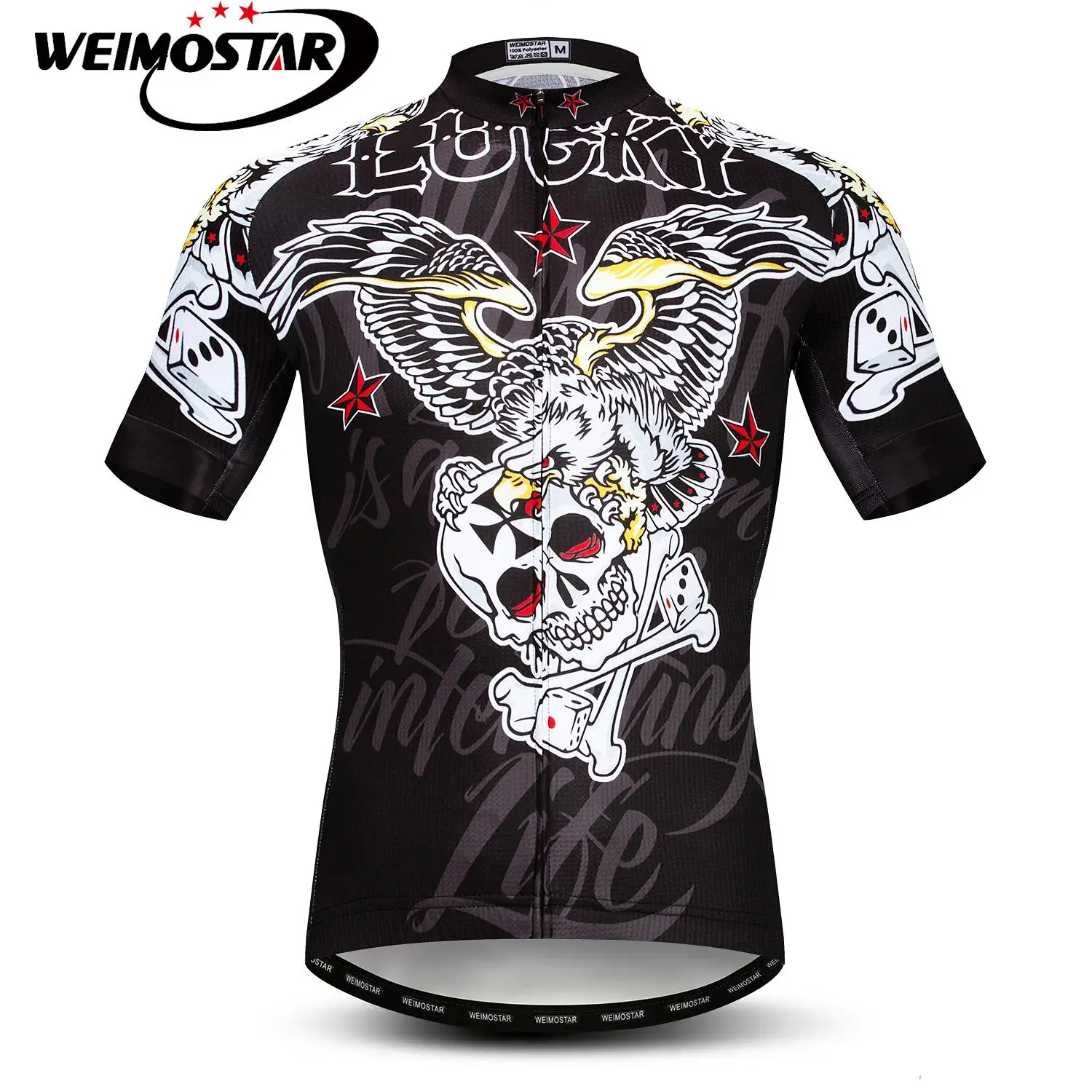 Weimostar Лето Vélo Для мужчин ropa Костюмы Майо mtb рубашка Топы велосипед Джерси Ropa ciclismo Череп велосипед Джерси