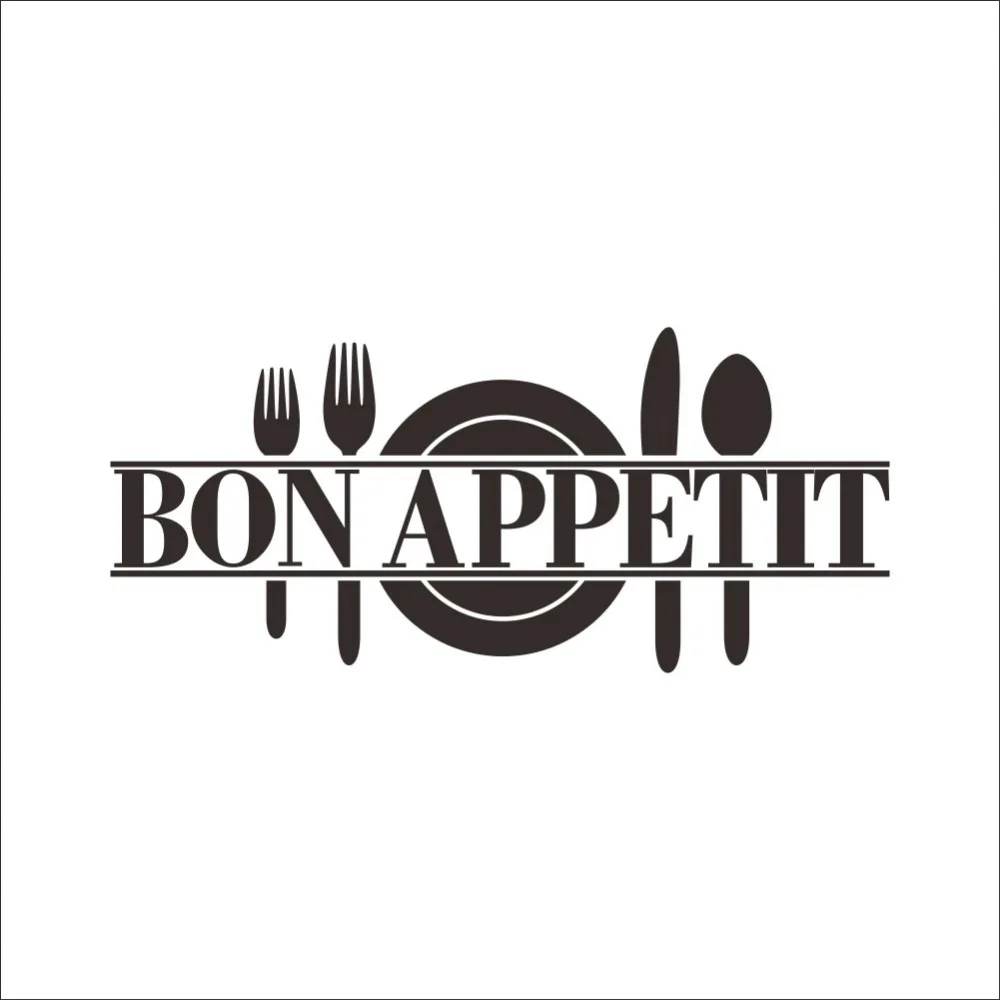 BON APPETIT кухня настенные наклейки Ресторан фон Искусство виниловая наклейка