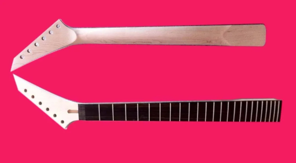 Electric guitar neck with ebony fingerboard