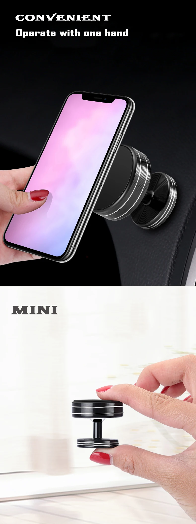 Мини магнитный автомобильный держатель, подставка popsocket, держатель мобильного телефона для смартфона для Iphone, поддержка для авто, стабилизатор сотового телефона