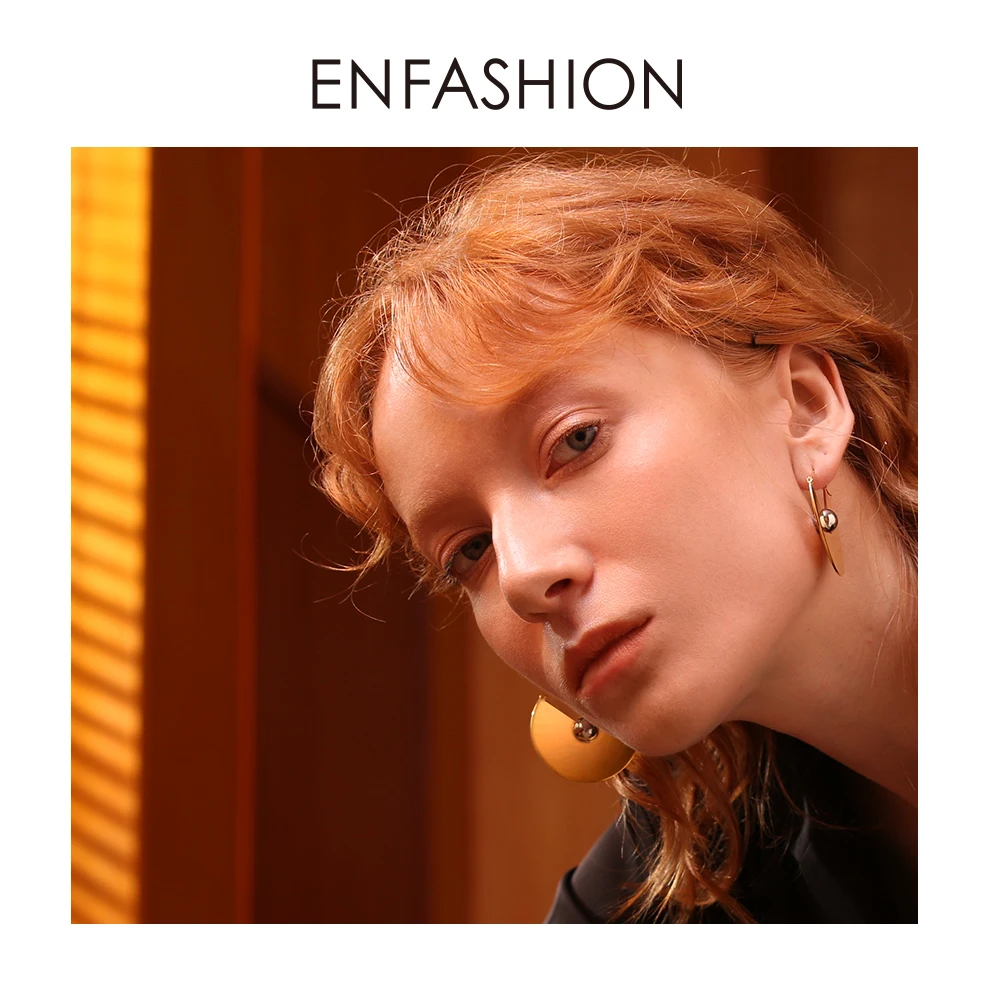 Enfashion панковские геометрические Висячие серьги для женщин массивные большие