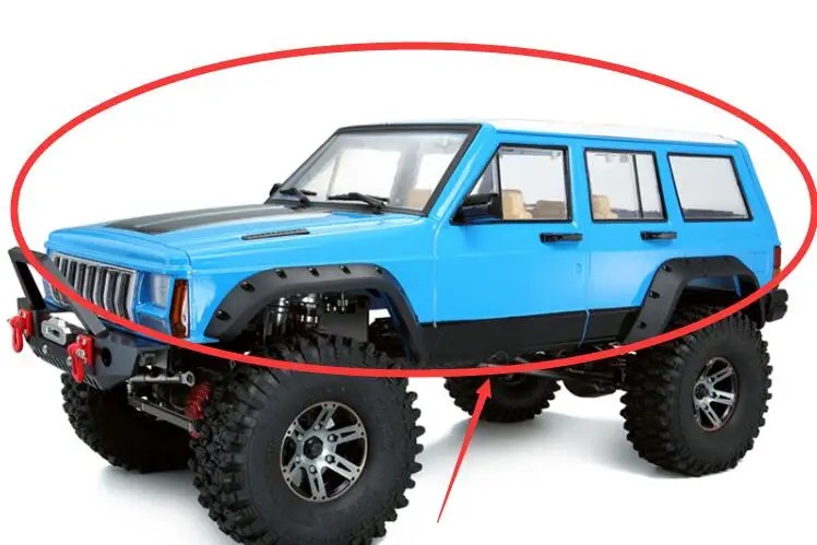 1/10 Cherokee колесная база 313 мм Корпус для скалолазания осевой SCX10 90046 90047 D90 HRAXXAS TRX4 T4 |