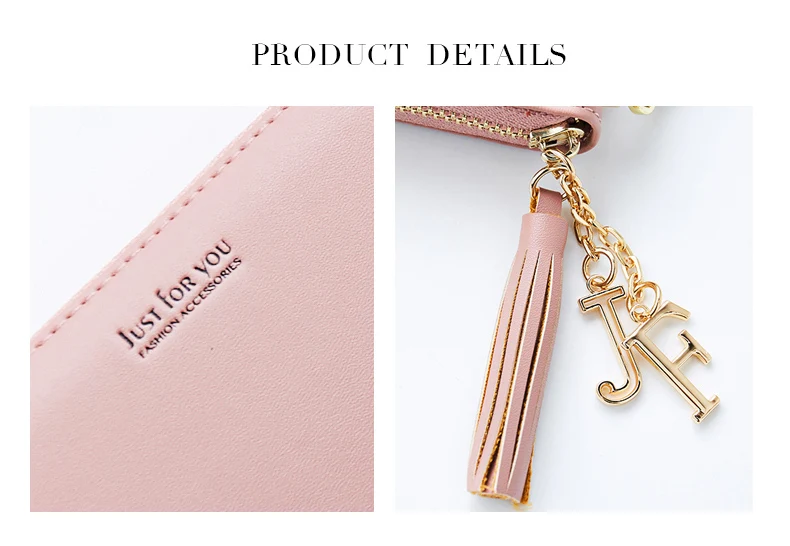 Tassel Wristband Women Wallet Many Departments Female Wallets Brand Designer Ladies Long Clutch Purses Phone Pocket Card Holder