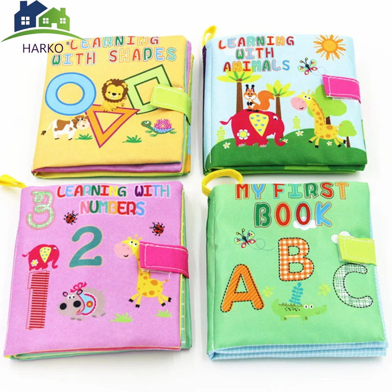 

New 0-36 Months Baby Toys Soft Cloth Books Rustle Sound Infant Educational Stroller Rattle Toy Newborn Crib Bed Baby Toys