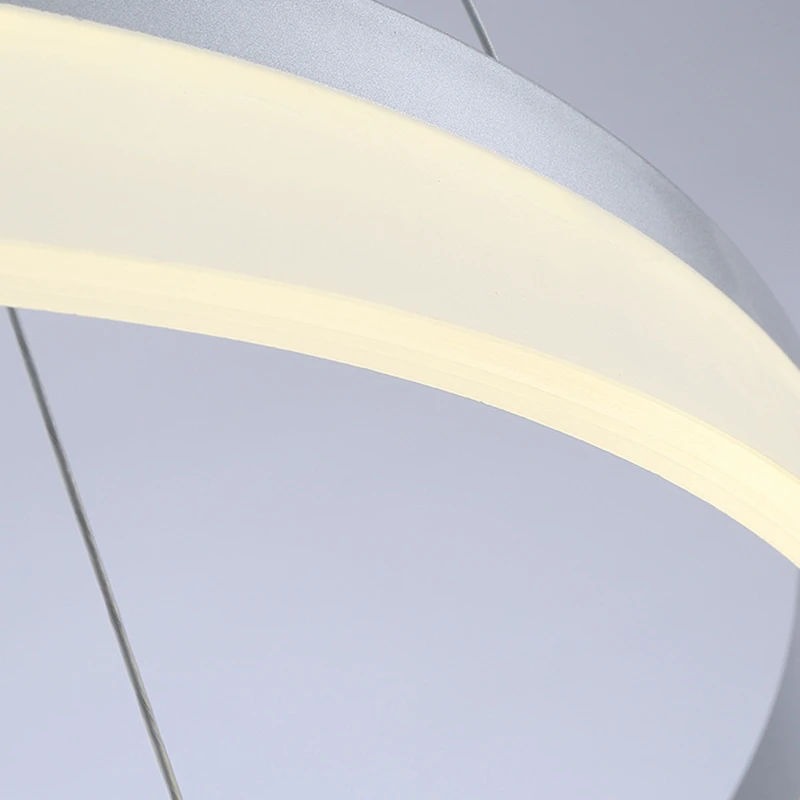 1/2/3 кольца акрил современные подвесные светильники абажур светодиодные лампы