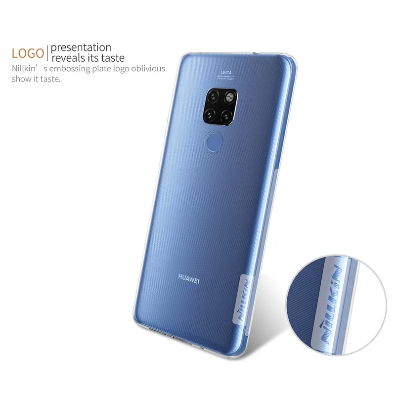 TPU чехол для huawei mate 20 Nillkin серии Nature прозрачный мягкий TPU чехол huawei mate 20 Pro Чехол