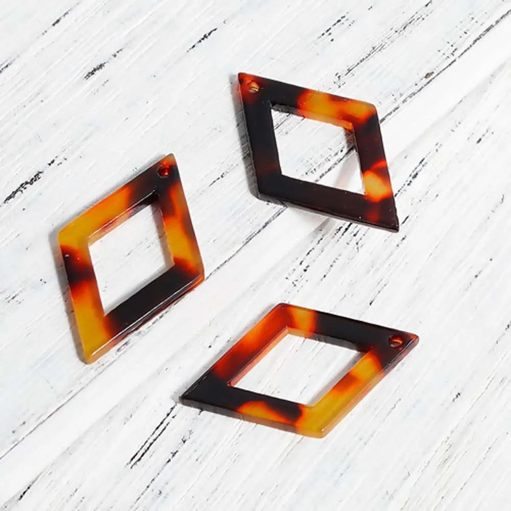 3-5 шт. подвески из смолы геометрический треугольник имитация черепахи для