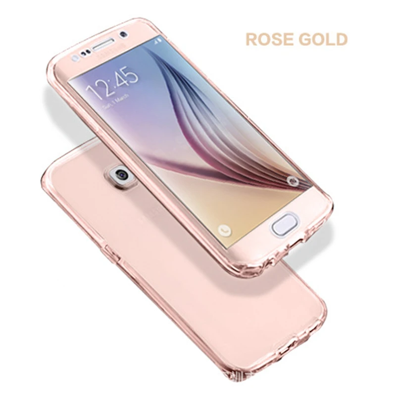 Мягкий чехол на весь корпус для Samsung galaxy A3 A5 A7 A8 Plus J1 J3 J5 J7 Pro Prime 360 2015 2016 2017 Note8 Note5 Note3
