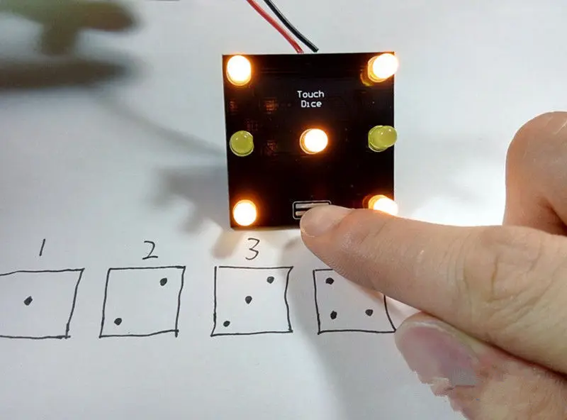 DIY Touch Key Dice упражнения для начинающих креативные электронные тренировки