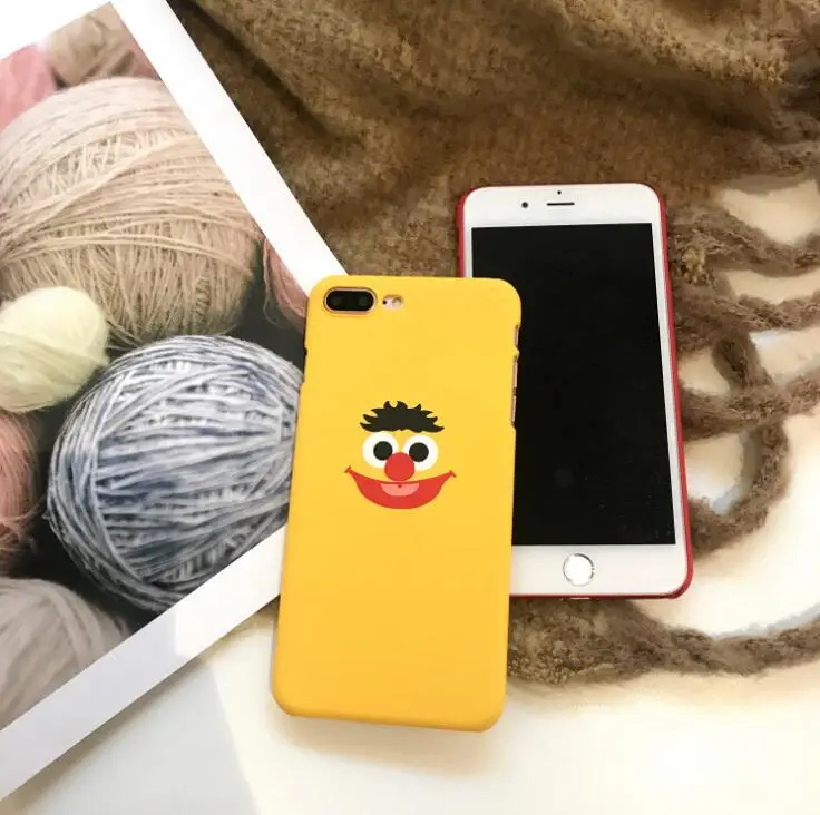 For iphone 7 8 X 6 Case S 6s XR XS Max Plus Cover Hard Cartoon Sesame Dtreet ELMO |
