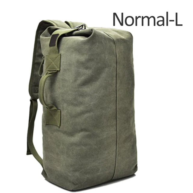 Normal army green L Мужской военный рюкзак, тактическая сумка, дорожная сумка для альпинизма, армейские сумки, холщовая складная сумка, цилиндрическая сумка на плечо, спортивная сумка XA129D - Цвет: Normal army green L