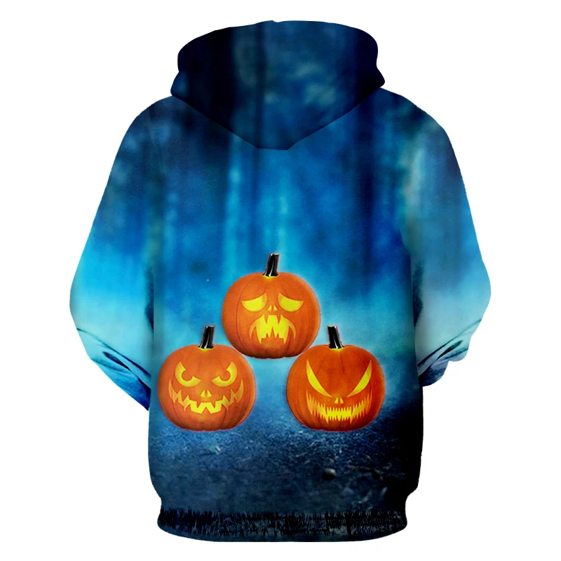 

CJLM New 3D Printed Funny Flame Pumpkin Men's Zip Hoodies Halloween Theme Clothing Wholesale Personality Man Coat 5XL