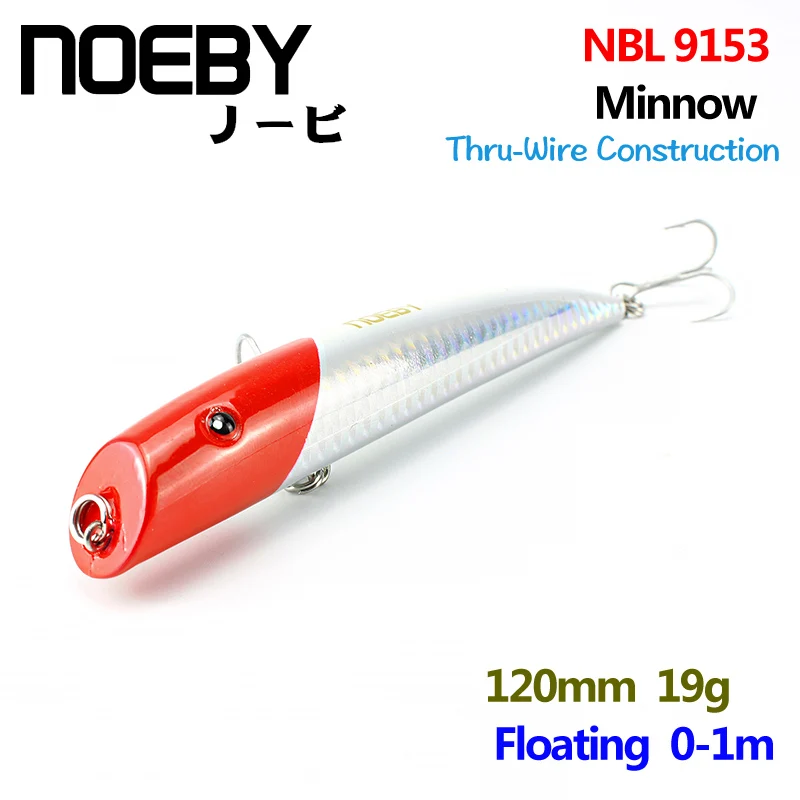 NOEBY 1 шт. рыболовная приманка 120 мм/19 г плавающая 0 м Minnow Leurre Dur Peche Souple специальная