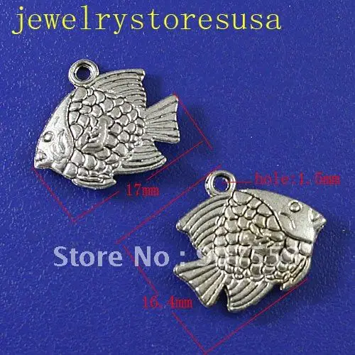 

Tibetan Silver Fish Findings 20Pcs H0039