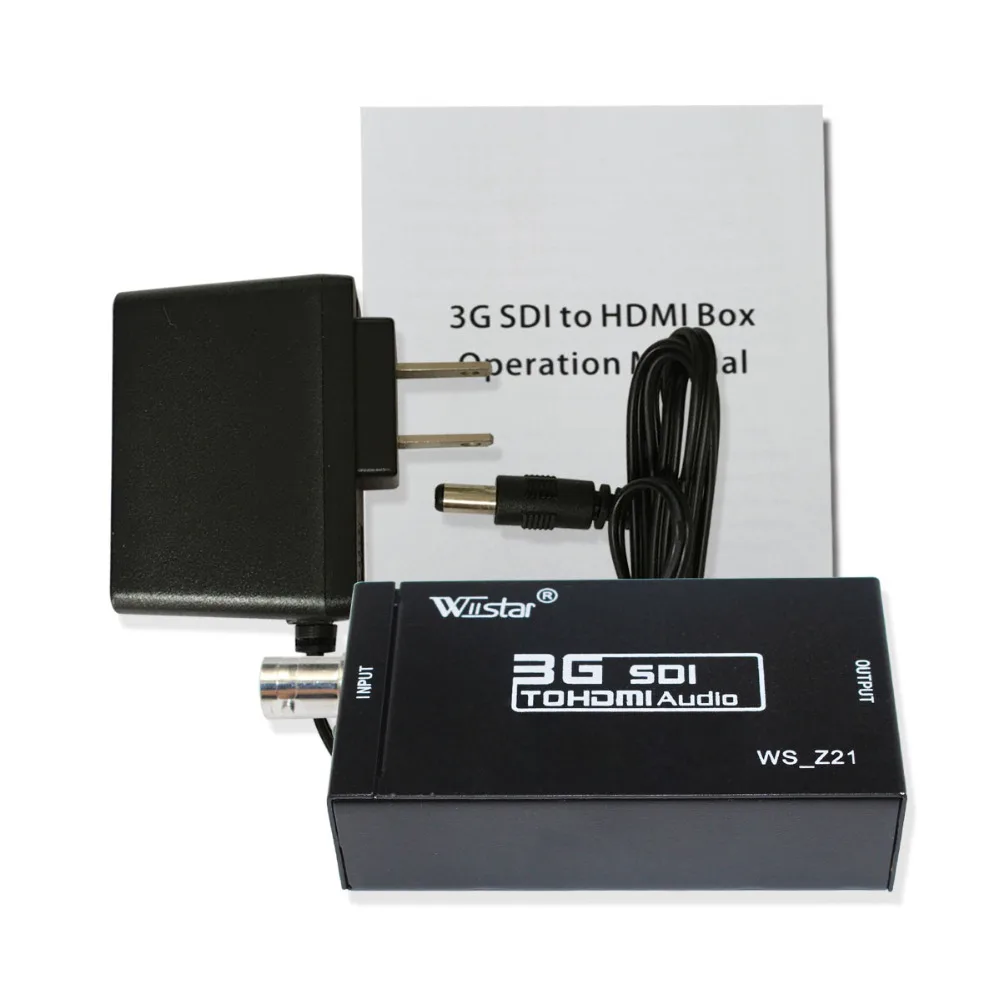 

Wiistar SDI to HDMI Converter Adapter SDI2HDMI Support HD-SDI / 3G-SDI Signals Showing on HDMI Display Free Shipping