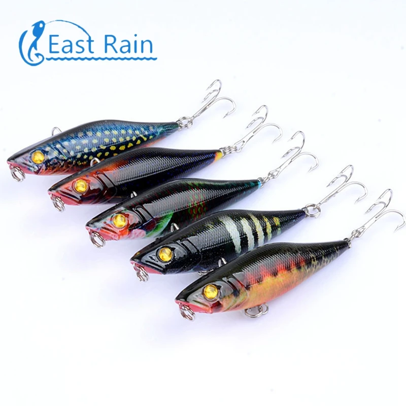 East Rain 7 5 см 5g окрашенные Topwater приманка для пресноводные морские рыболовные поппер