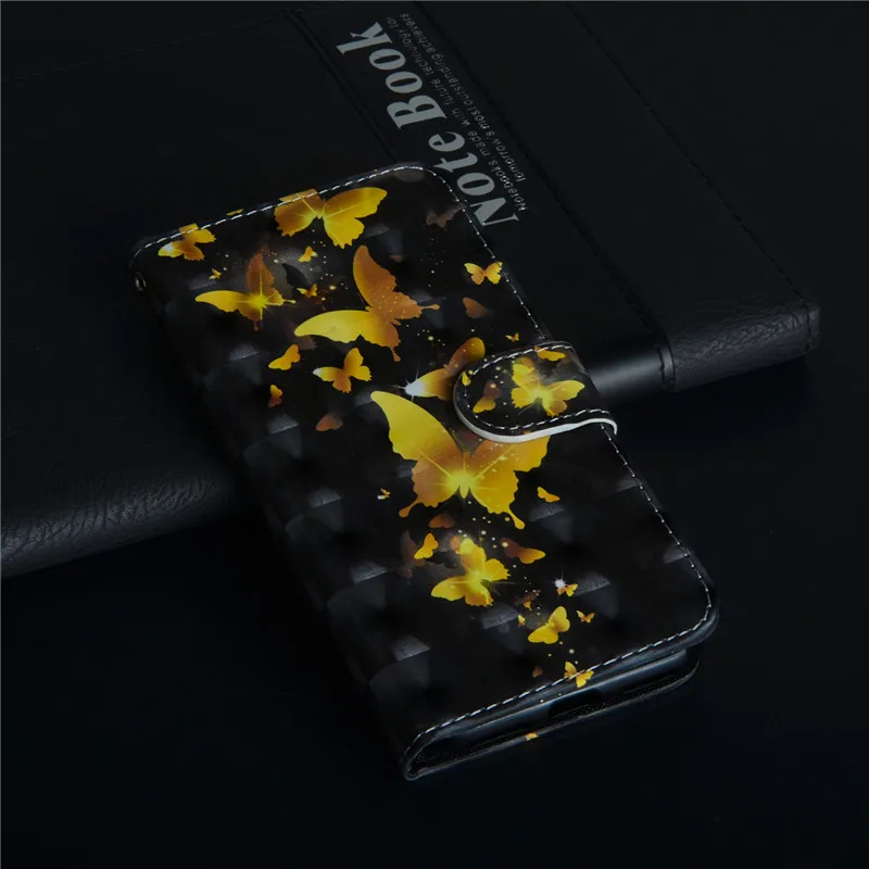 Чехол-Кошелек с 3D откидной крышкой для Huawei Nova 3 3i роскошный кожаный чехол