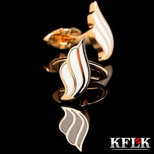 

KFLK jewelry 2020 New HOT shirt cufflink for Women Brand cuff buttons lady cuff link High Quality Gold abotoaduras Jewelry