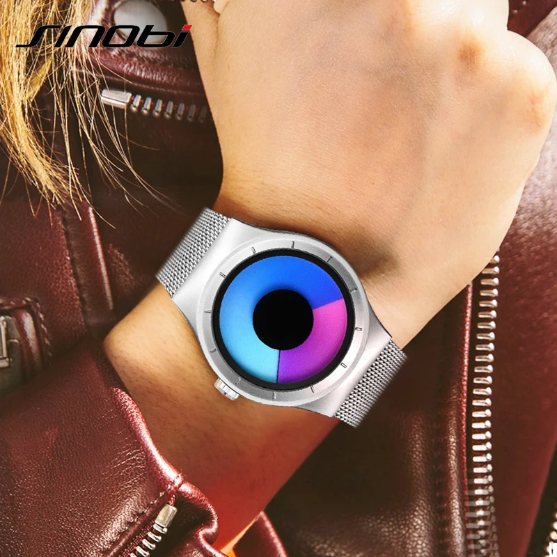 SINOBI бренд научная фантастика креативные женские часы модные кварцевые Montre Femme 2019