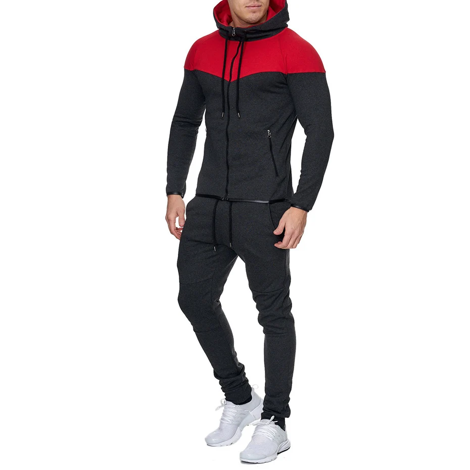 

ZOGAA Mens Tracksuit Set Casual 2 Piece Set Hoodies Sweatshirt and Pants Sweatsuit for Male Clothing Two Piece Men Set 2019