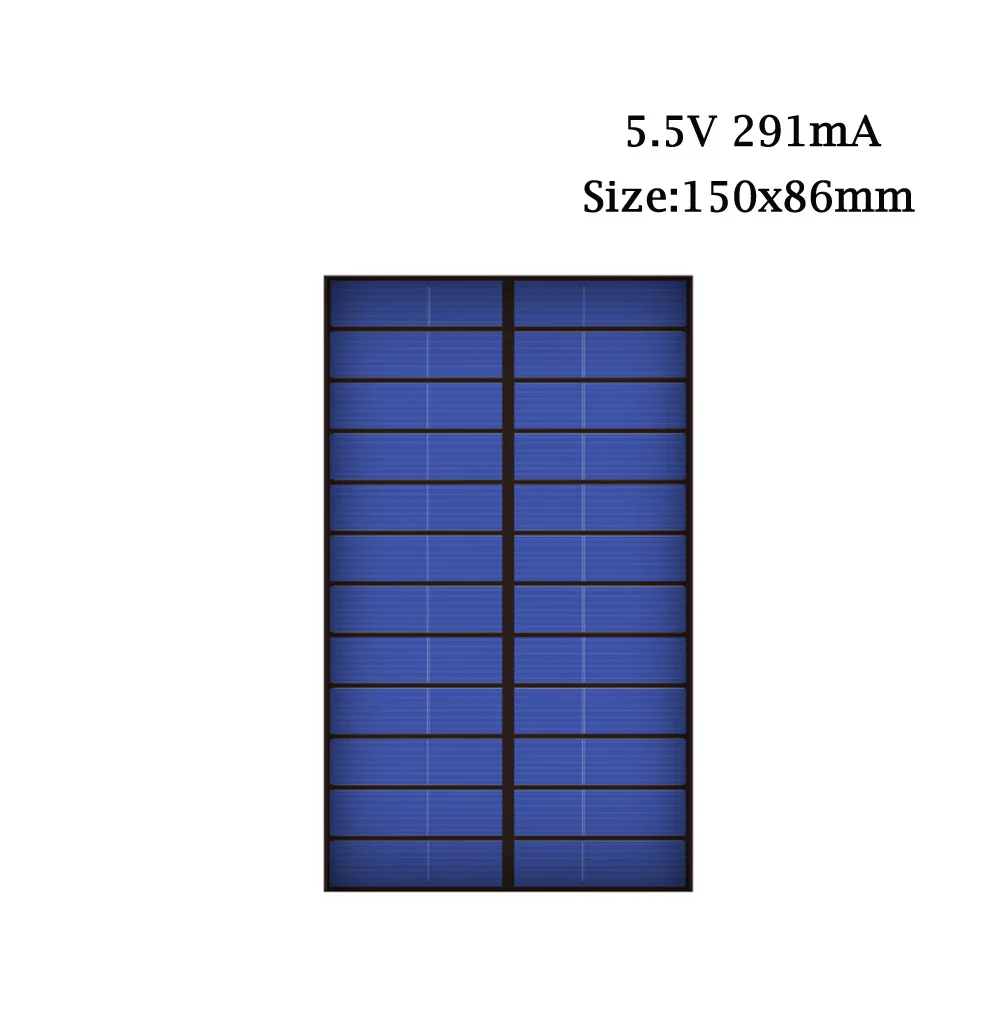80mA 100mA 110mA 160mA 180mA 290mA Панели солнечные 5,5 V Мини элемент для солнечной батареи для мобильного телефона портативное зарядное устройство