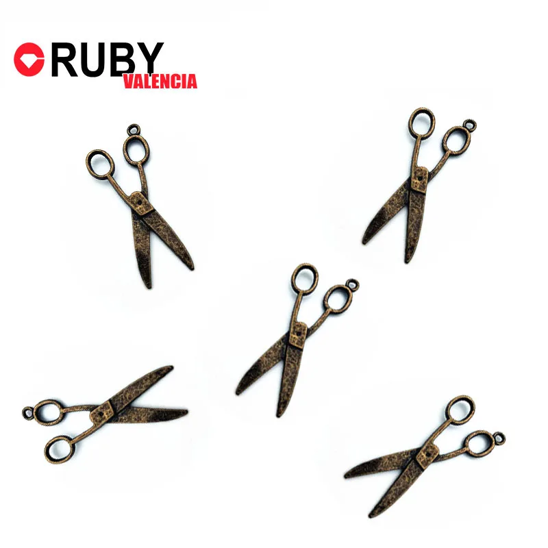 6pcs Charms scissors 38*22mm Antique Making pendant fit Vintage Tibetan Bronze diy bracelet necklace jewelry making | Украшения и